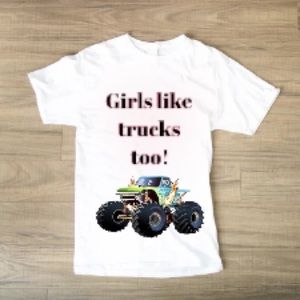 Girls Like Truck Too Sublimation T-shirt